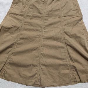 J Crew Khaki Skirt Cotton sz 0